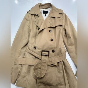 Banana Republic Beige Double-Breasted Trench Coat